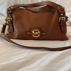 Michael Kors Brown Leather Shoulder Bag